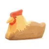 Ostheimer Huhn Braun Liegend Holzfigur
