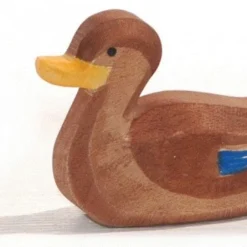 Ostheimer Ente Schwimmend Holzfigur