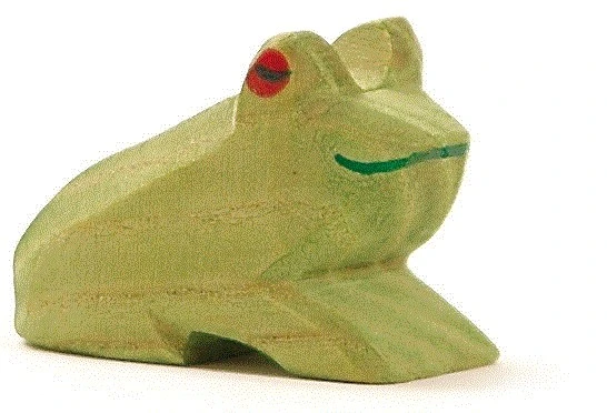 Ostheimer Frosch Sitzend Holzfigur 3 Ostheimer Frosch Sitzend Holzfigur