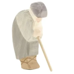 Ostheimer Hirte Gebeugt Holzfigur