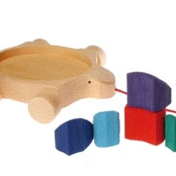 Grimms Regenbogen Schildkröte Nachziehtier Mit Bauklotzfüllung -Kinder Spiel Waren 322 09011 b 600x600
