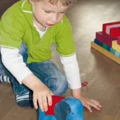 Grimms Nachziehtier Elefant, Blau -Kinder Spiel Waren 322 09070 a 600x600