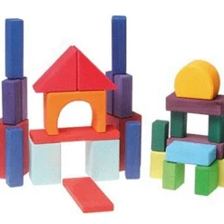 Grimms 30 Geo Bauklötze Bunt 1 Cm, 2 Cm Und 4 Cm Stärke