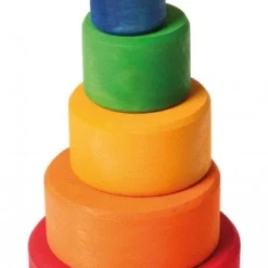 Grimms Schälchensatz Bunt, Außen Rot 5 Holzschalen, Ineinander Passend -Kinder Spiel Waren 322 10351 a 600x600