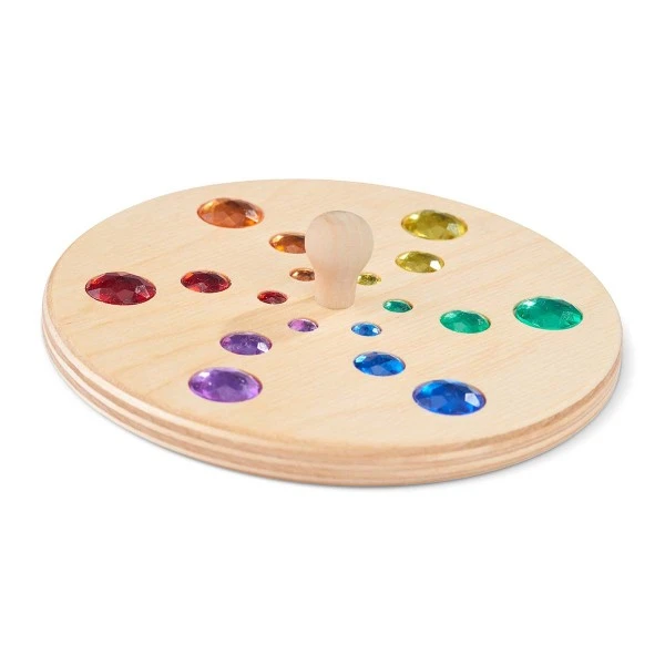 Glückskäfer Fantasiekreisel Holzkreisel Mit Glitzersteinen 4 Glückskäfer Fantasiekreisel Holzkreisel Mit Glitzersteinen – Bild 2