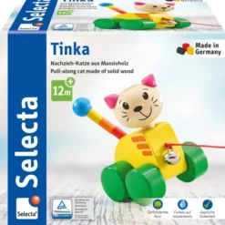 Selecta Tinka Nachzieh-Katze 12 Cm -Kinder Spiel Waren 62035 a 600x600