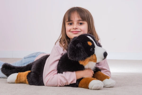 Hermann Teddy Berner Sennenhund Liegend 60 Cm Stofftier Hund 4 Hermann Teddy Berner Sennenhund Liegend 60 Cm Stofftier Hund – Bild 2