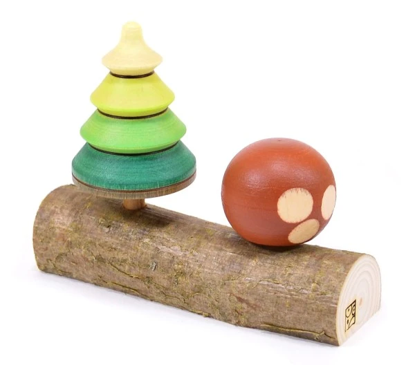 Mader Holzkreiselset Baumkreisel+Steinpilz Mit Stamm 3 Mader Holzkreiselset Baumkreisel+Steinpilz Mit Stamm