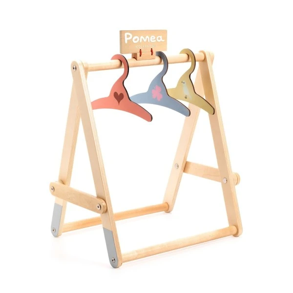 Djeco Puppen Kleiderständer & 3 Kleiderbügel Collection Pomea 3 Djeco Puppen Kleiderständer & 3 Kleiderbügel Collection Pomea