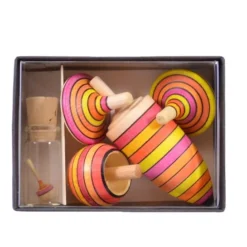 Mader Kreisel-Lernset Feuer Holzkreisel Set Aus Der Kreiselmanufaktur