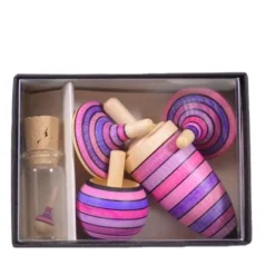 Mader Kreisel-Lernset Flieder In Box Holzkreisel Im Set Aus Der Kreiselmanufaktur