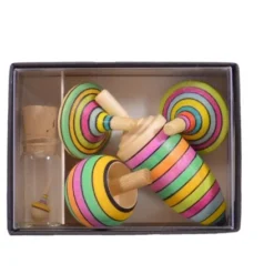 Mader Kreisel-Lernset Frühling Holzkreisel Set Aus Der Kreiselmanufaktur