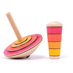 Mader Schnurkreisel My First Top Mit Starter Holzkreisel Aus Der Kreiselmanufaktur -Kinder Spiel Waren MyFirstTop rot 600x600